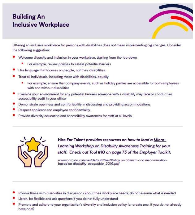 Tips for an inclusive workplace