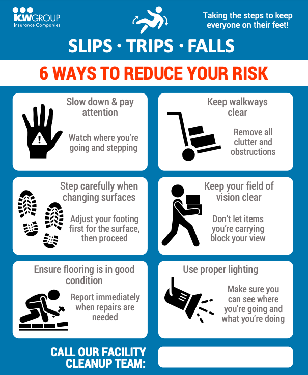 6 ways to reduce risk poster