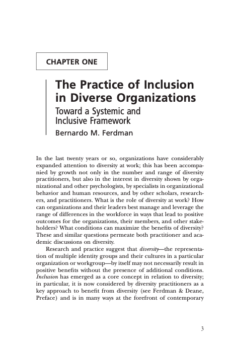 The practise of inclusion 